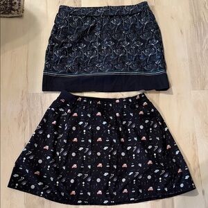 Stylish Black Kyodan Patterned Golf Skort front pockets Women's Sz M